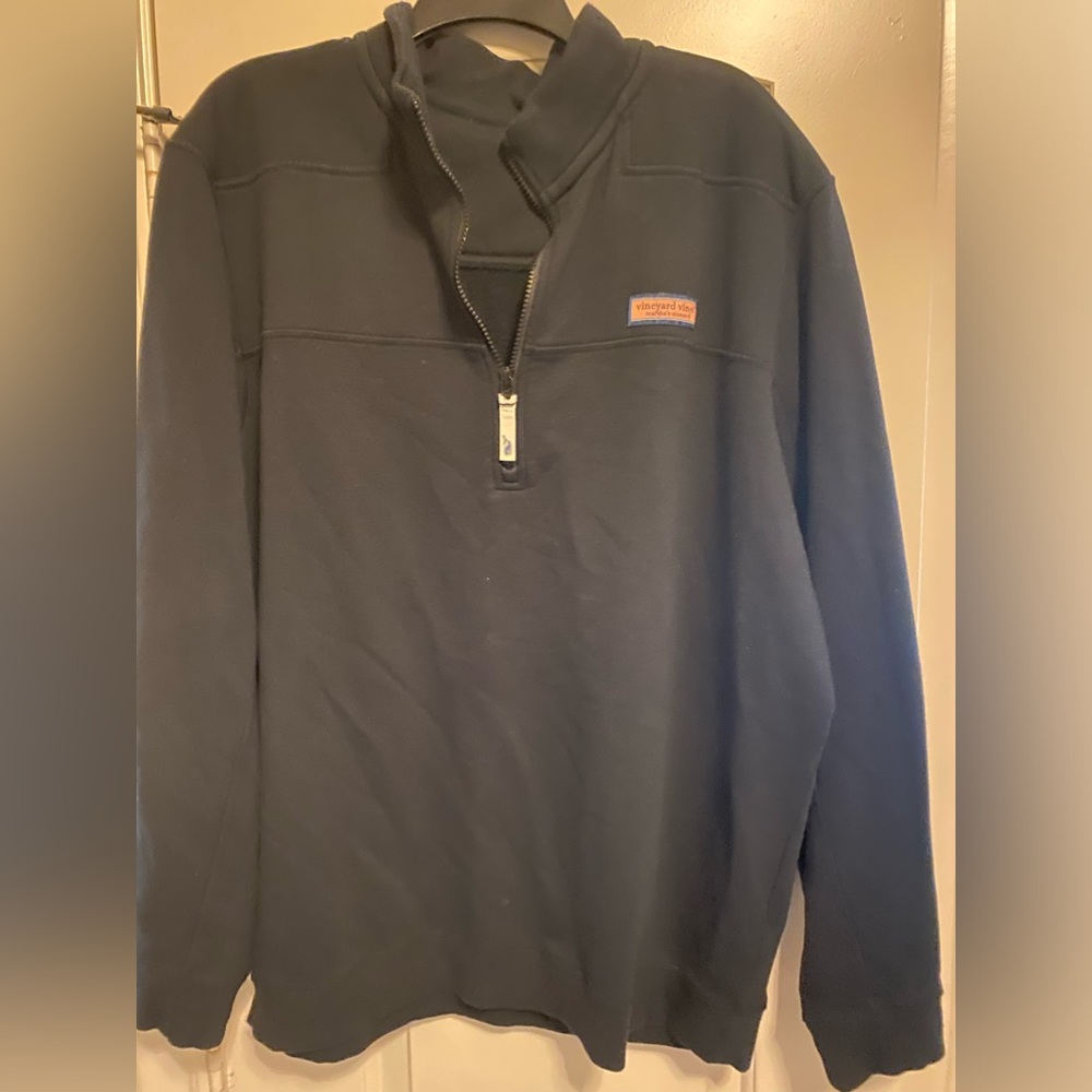 Vineyard Vines Black  1/4 zip